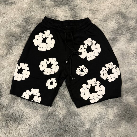Denim Tears Other - Denim Tears The Cotton Wreath Black Shorts Size Large